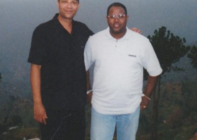 Harold Singamalon (Section Zouk) & Jeff Wainwright in Kenscoff, Haiti 2001