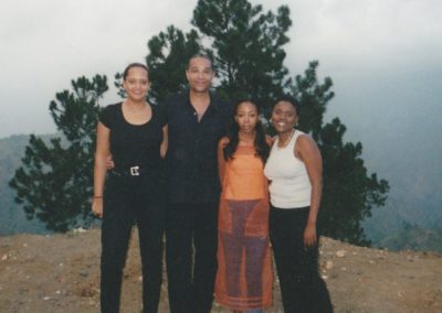 Sabine Francoeur, Sonia Dersion, Carine & Jeff in Kenscoff 2001