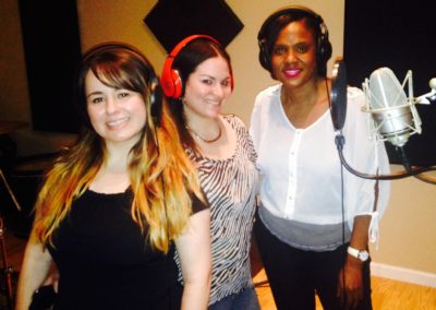 Sabine & her BKG vocalists @ the studio in jacksonville
