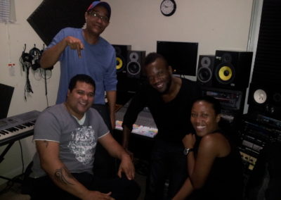 Shabba, Ralph Conde, Misty & I in the studio